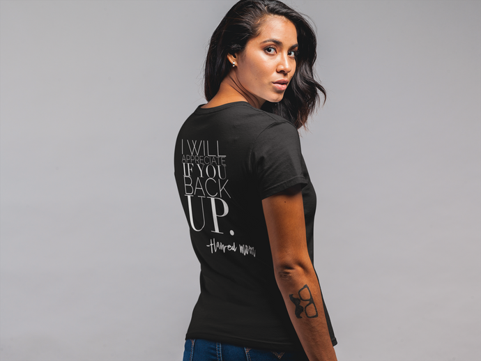 Back Up V-neck Tee